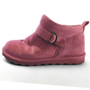 BEARPAW Suede Micro Boot NeverWet Technology Orchid Pink Womens 10 2986W Petite